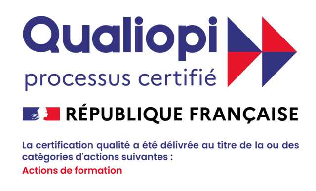 Logo Qualiopi — processus certifié par la République française pour les actions de formation
