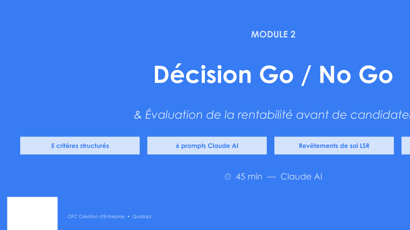 Décision Go No Go et évaluation rentabilité avant candidature appel d’offres BTP